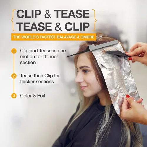 Miniatura 4 de ColorBow Peines de cola de rata, peine de burlas, peines de hierro plano para mujeres, peines de separación para trenzar el cabello, esenciales