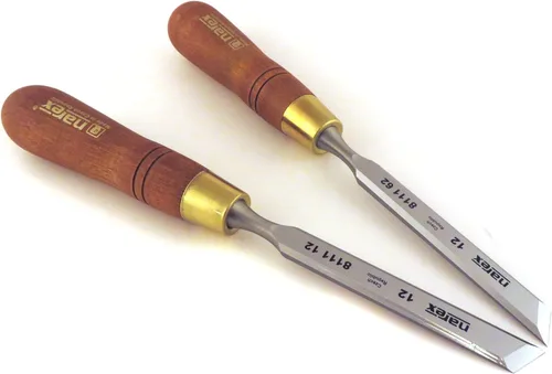 Miniatura 3 de Narex 851662 - Par de cinceles de pelado sesgado derecho e izquierdo 0.472 in 1/2" en caja de presentación de madera