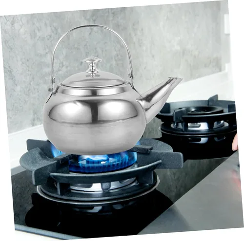 Miniatura 2 de Hervidor de té para estufa de acero inoxidable, silbido, resistente al desgaste, suministros para el hogar