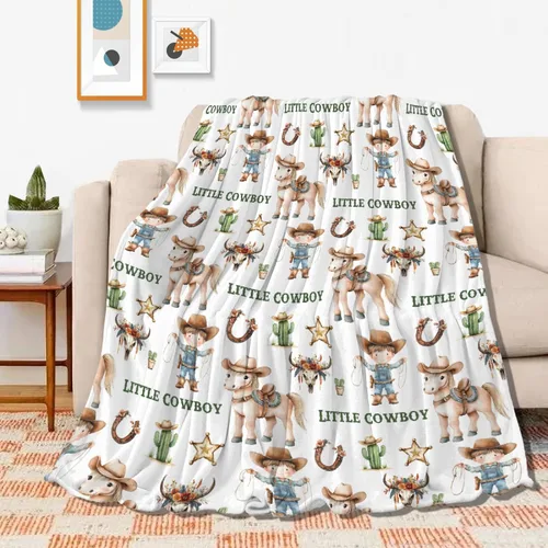 Miniatura 11 de Manta de caballos regalos para niñas y niños, manta de caballo regalos para decoración de bebé, manta de felpa suave y ligera de franela polar