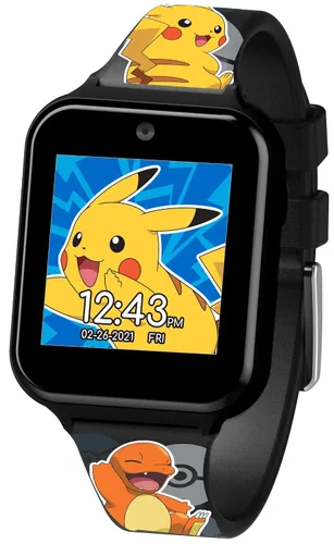 Miniatura 7 de Reloj inteligente interactivo para niños Pokémon – Reloj con pantalla táctil con juegos, cámara, grabadora de voz, contador de pasos, alarma
