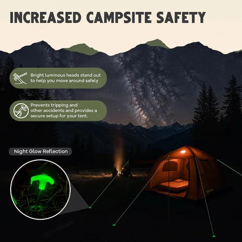 Miniatura 8 de Oaktiv CloudCamp - Tienda de campaña inflable para 6 personas con protección UV, tela Oxford impermeable, tienda de campaña glamping