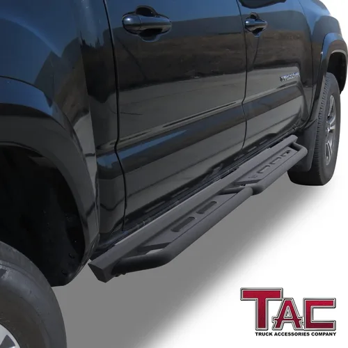 Miniatura 2 de Estribos TAC Compatible con Toyota Tacoma 2005-2023 Doble Cabina, Escalones del Rocker, Escalones Laterales para Camioneta, Barras Nerf, Armadura
