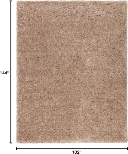 Miniatura 78 de SAFAVIEH Accent Rug 2'x3' - Milan Shag Collection - Modern Design, Dark Beige, Ultra Plush Thick Pile, Ideal for Bedroom, Nursery, Living Room
