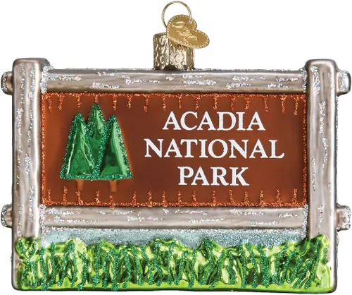 Miniatura 7 de Old World Christmas - Adornos de vidrio soplado para árbol de Navidad, Parques Estatales, Parque Nacional de los Glaciares
