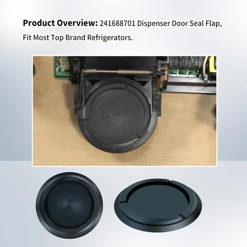 Miniatura 3 de 241688701 Dispensador de refrigerador de hielo Chute Door Seal Flap Parts 1 Unidades, reemplaza 5304421629 7241688701 Compatible con Electrolux