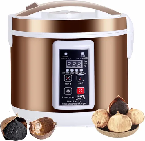 Fermentador de ajo negro Caja de fermento inteligente automática 6L Fermentación rápida de 7 días Ajo negro Arroz dulce Fabricante de vino Natto