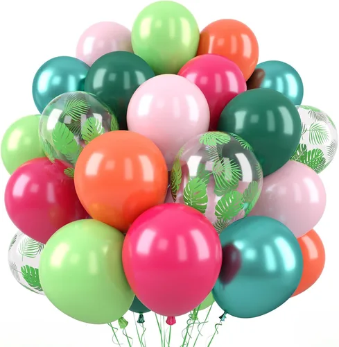 Miniatura 18 de Globos Rojo Blanco Azul, 50 Piezas 12 Pulgadas con Estampado de Estrellas, Globos de Látex Rojo Real Azul Confeti para el 4 de Julio, Día