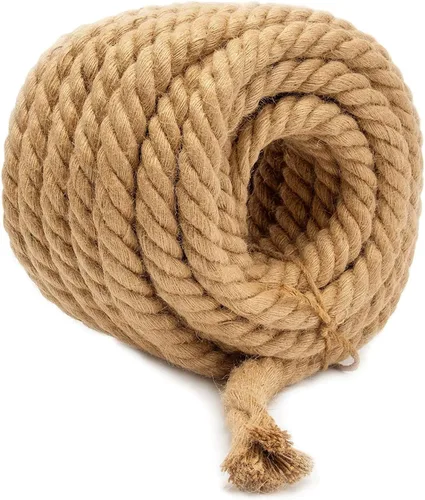 Cuerda de yute para jardín para interiores y exteriores, cuerda de manila trenzada para decoración del hogar, manualidades para jardinería, cuerda