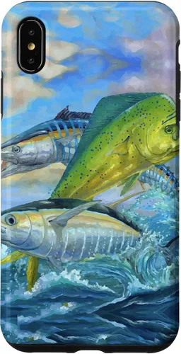 Miniatura 10 de iPhone 13 lindo Mahi Mahi verde pesca atún caso