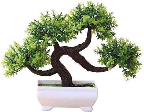 Miniatura 5 de Planta bonsai artificial, árbol en maceta, decoración para el hogar, hotel y jardín, Plástico, 8#, talla única