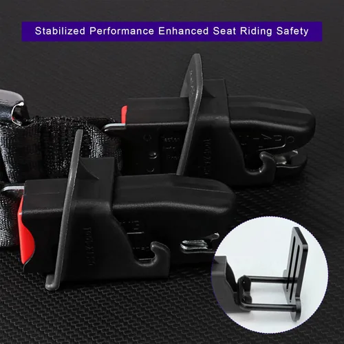 Miniatura 4 de 2 piezas de guía de enganche ISOFIX, conector de abrazadera de cinturón de asiento infantil para automóvil, guías localizadoras de abrazadera