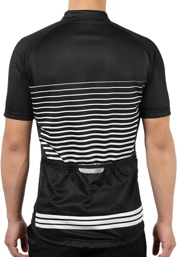 Miniatura 9 de Camisetas de ciclismo para hombre, camisetas de ciclismo de manga corta, chaqueta de bicicleta con cremallera completa