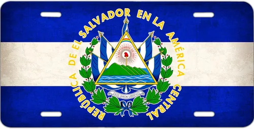 Miniatura 13 de Patrón de bandera de Estados Unidos, símbolo de bombero rojo, placa decorativa sublimada delantera del automóvil, 0.025 pulgadas de grosor 6 x 12
