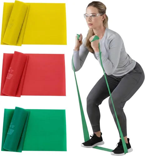 Miniatura 8 de THERABAND Resistance Bands Set, Elastic Bands for Exercise & Physical Therapy, Strength Training for Upper & Lower Body Fitness
