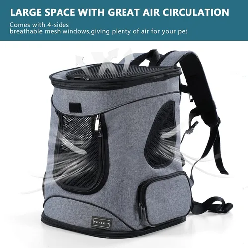 Miniatura 8 de Petsfit: mochila para mascotas con diseño de cojín de cintura mejorado para un mejor ajuste a la cintura, adecuada para gatos y conejos pequeños
