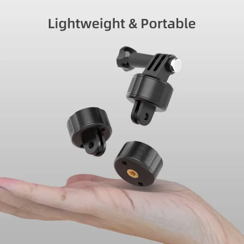Miniatura 4 de Kit de montaje de base de liberación rápida para GoPro, succión magnética y adaptador de bloqueo giratorio compatible con GoPro Hero 13 12 11 10 9 8