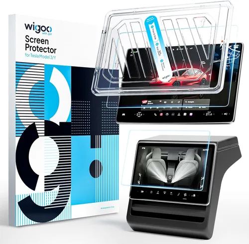 Wigoo Protector de pantalla para Tesla Model 3 (2024 ~ 2026) y Model Y Premium 2025 mate [sin reflejos ni huellas dactilares] Accesorios Modelo