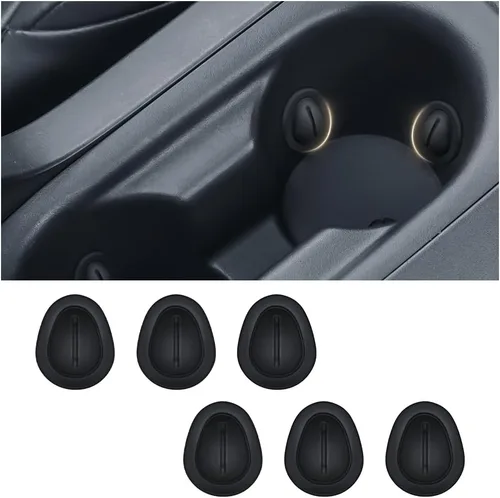 Miniatura 8 de Limitador de portavasos de automóvil, posavasos de silicona antivibraciones para portavasos de automóvil, universal, autoadhesivo, estabilizador