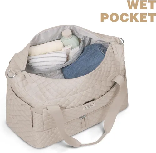 Miniatura 2 de Bolsos Weekender para mujer, Caqui, Bolsa de viaje