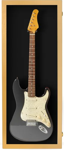 Miniatura 26 de PENNZONI Vitrina para guitarra eléctrica, estuche acrílico para guitarra eléctrica, soporte de pared, estuche de pared para guitarra hecha de marco