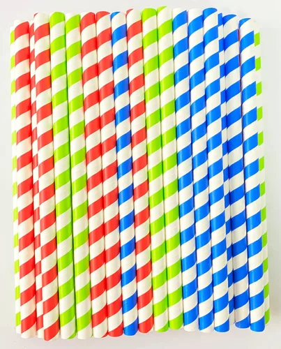 Miniatura 7 de Smoothies Pajitas desechables de papel de 0.354 in 0.35 pulgadas de ancho para batidos gruesos, jugo, maltas granizadas, bebidas congeladas jumbo