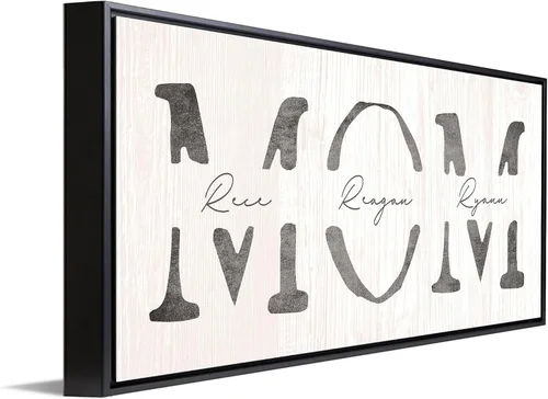 Miniatura 6 de Personal-Prints Arte Personalizado de PAPÁ e Hijos Personalizado con Todos los Nombres de los Niños Regalo Único y Personalizado para el Día