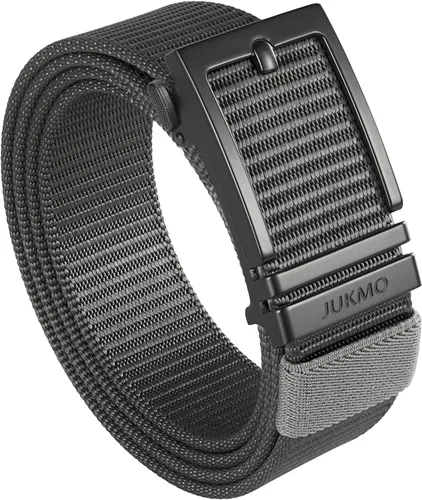 Miniatura 9 de JUKMO Cinturón de golf de trinquete para hombres, cinturón táctico de tela de nailon con hebilla deslizante automática