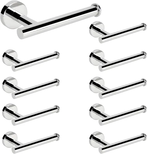 Miniatura 16 de NearMoon Portarrollos de papel higiénico para baño, acero inoxidable premium SUS304 a prueba de óxido, soporte para rollo de papel higiénico montado