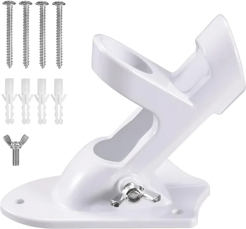 Miniatura 10 de BONWIN - Soportes de soporte para asta de bandera de 1 pulgada con accesorios para montaje en pared de casa, diámetro interior de 1 pulgada, dos