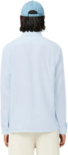 Miniatura 3 de Lacoste Camisa casual de lino con botones para hombre