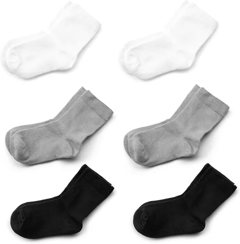 Miniatura 9 de Silky Toes Juego de 6 pares de calcetines de bambú para bebés y niñas