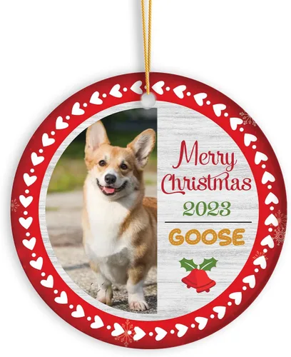 Miniatura 8 de Adorno de Navidad con foto personalizada 2023, adorno de Navidad con nombre del bebé, adorno de Navidad con texto personalizado para bebé, recién