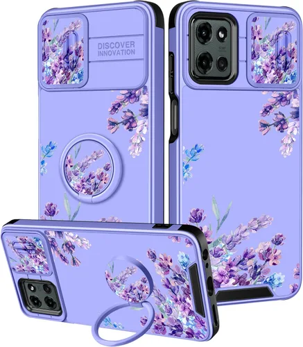 Miniatura 25 de para Moto G 5G 2023 funda - Cubierta de teléfono linda con corazón para mujeres y niñas, diseño único negro con cubierta deslizante para la cámara