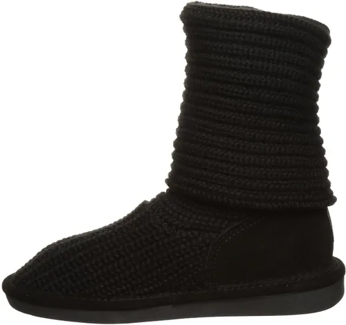 BEARPAW Botas altas de punto para mujer, múltiples colores, botas de moda para mujer, botas sin cordones para mujer, botas de invierno cómodas,