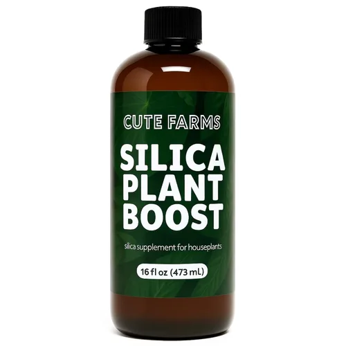 Cute Farms Potenciador de plantas de sílice, fortalece tallos y hojas, aumenta la resistencia y el crecimiento de las plantas - Suplemento líquido