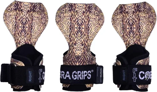Miniatura 17 de Cobra Grips Weight Lifting Gloves with Adjustable Neoprene Padded Wrist Wraps - Heavy Duty Alternative to Power Lifting Hooks for Deadlifts