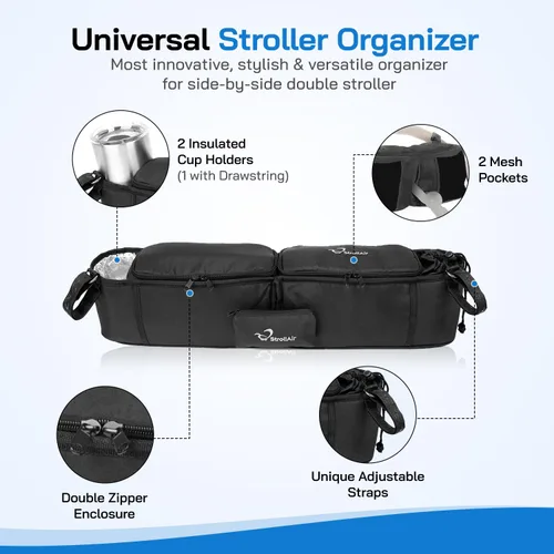 Miniatura 2 de Bolsa organizadora StrollAir, para colocar en un carrito de bebé, color negro