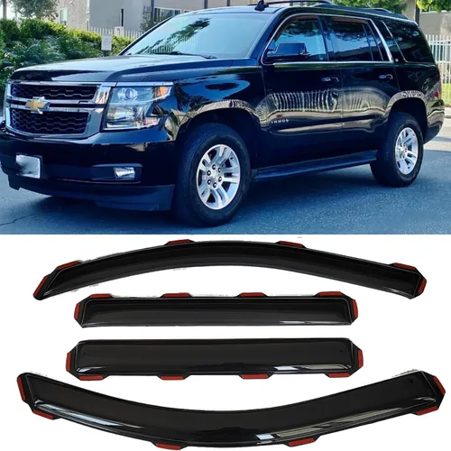 Miniatura 18 de Viseras laterales adhesivas para ventana de lluvia, deflectores de ventilación para Toyota RAV4 2019 2020 2021 2022, 4 piezas teñidas de humo