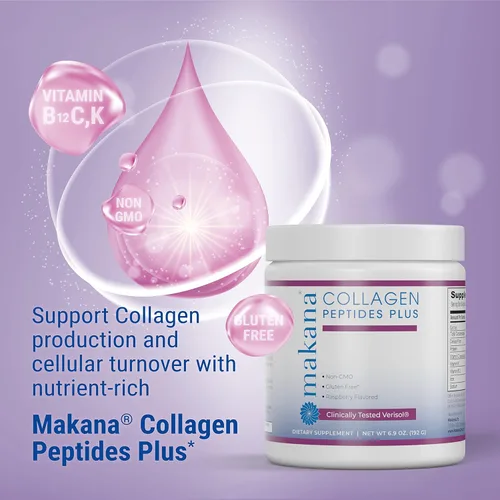 Miniatura 6 de Makana Péptidos de colágeno Plus – con Verisol®, vitamina C, ácido hialurónico y aminoácidos – Apoya el cabello, la piel, las uñas
