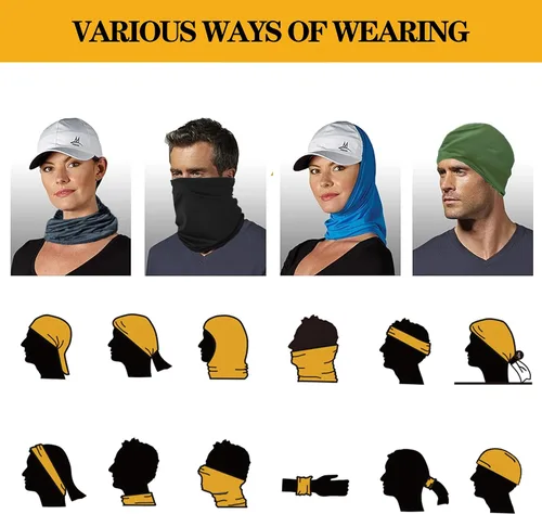 Miniatura 3 de 6 Pack Neck Gaiter Bandana Face Mask Summer UV Protection Cool Face Clothing Sun Scarf Cover Head for Men and Women,Outdoor