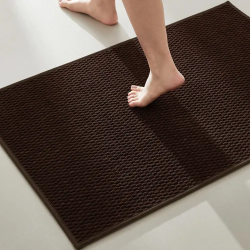 Miniatura 40 de TYUU Alfombras de Baño Antideslizantes Lavables, Tapete de Baño Súper Absorbente Delgado de Pila Baja para Secar Rápido, Alfombra de Baño Pequeña