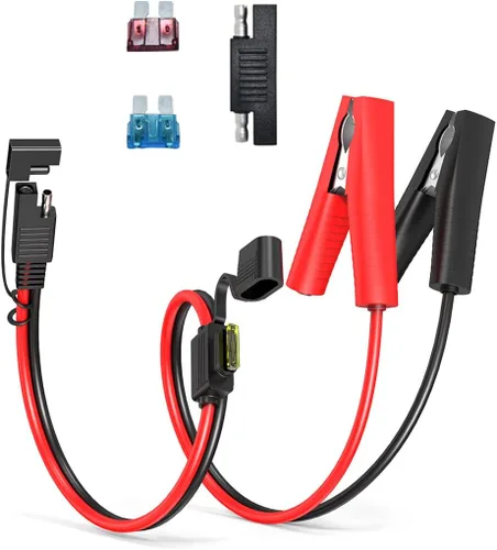 Miniatura 16 de ELFCULB Cable de extensión de enchufe de alimentación SAE a conector SAE, puerto de pared lateral SAE de montaje en panel de 14 AWG de 2 pies