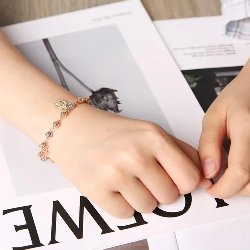 Miniatura 5 de HZMAN Pulsera de cruz con cuentas de rosario virgen de Guadalupe ajustable para mujer, regalo de joyería