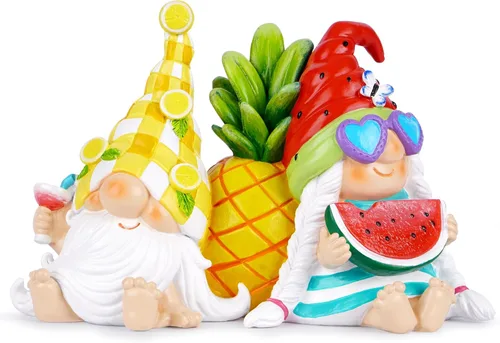 Miniatura 11 de Hodao Gnomos de café de resina con taza, decoración de bar y hogar estilo nórdico, figuras coleccionables de 4.1 pulgadas, estatua sueca hecha a
