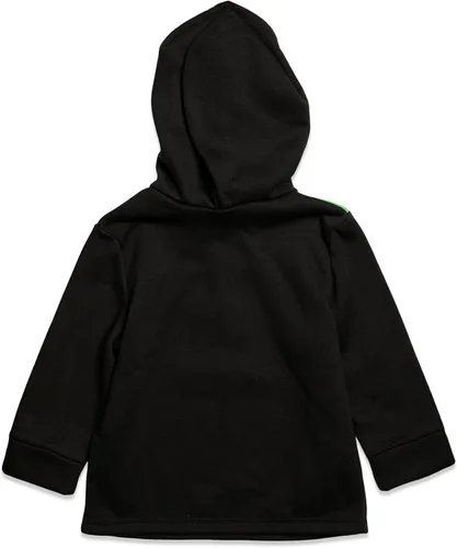 Miniatura 2 de Monster Jam Sudadera con capucha de forro polar con media cremallera, color negroverde, Verde, metálico