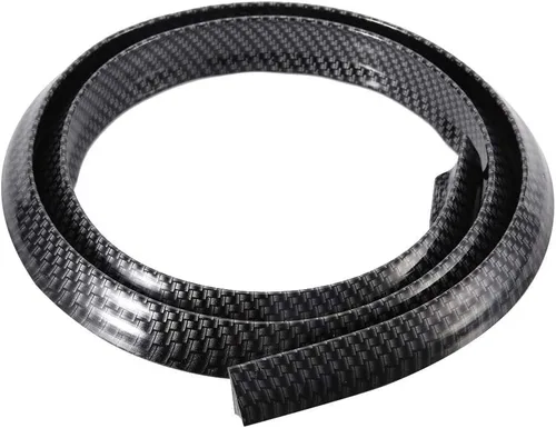 Miniatura 2 de Recorte de arco de rueda de fibra de carbono - Tira de cejas negra para la mayoría de los autos