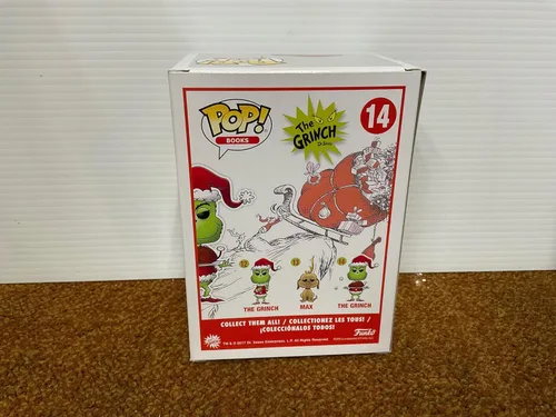 Miniatura 2 de Funko Pop! Books: Dr. Suess El Grinch que robó la Navidad - El Grinch [Flocado con Bestia Asada] #14 - BoxLunch Exclusive!