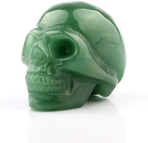 Miniatura 2 de Estatua de curación de Reiki de cristal tallado de aventurina verde de 1.969 in, figura coleccionable de piedra de Charka