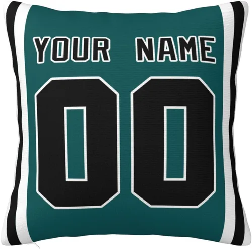 Miniatura 13 de Fundas de almohada personalizadas decorativas con nombre y número, fundas de almohada cuadradas para sofá, dormitorio, silla de automóvil
